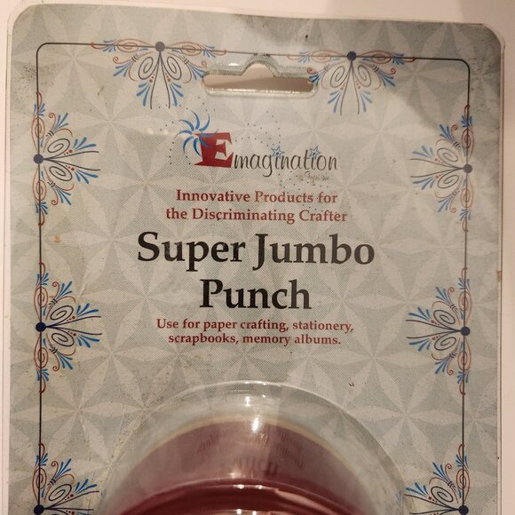 Diamond Quilt Super Jumbo Hole Punch Emagination paper Scrapbook Craft Shapes - Picture 2 of 5